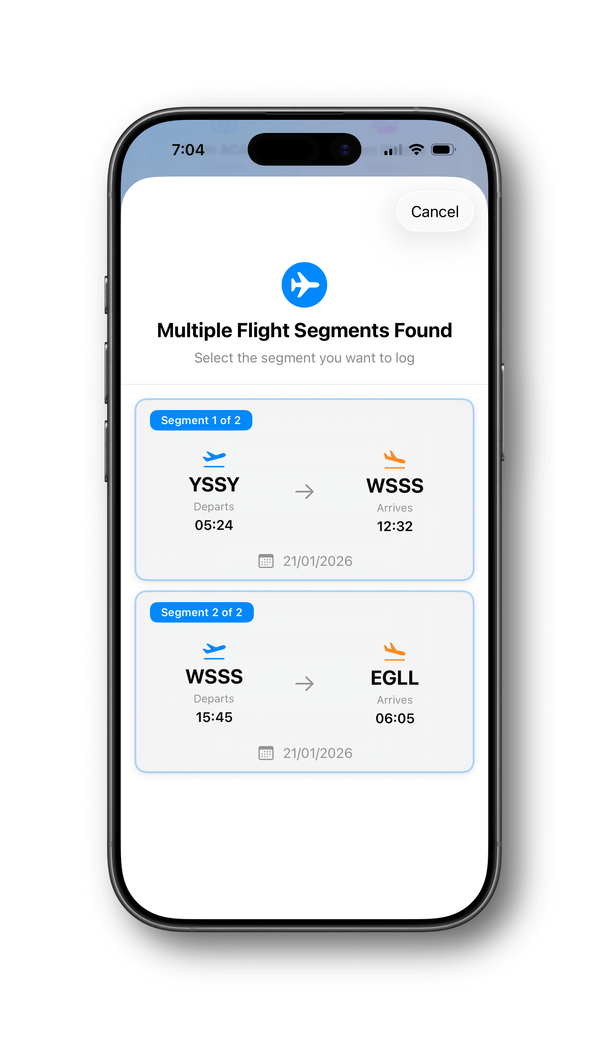 Online search screen